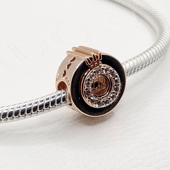 Authentic Pandora Rose BRACELET & CHARM - Picture 2 of 11